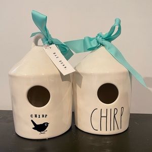 Rae Dunn Glass Birdhouses